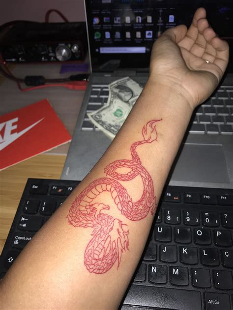 View 18 Small Red Dragon Tattoo On Arm - begintrendempire