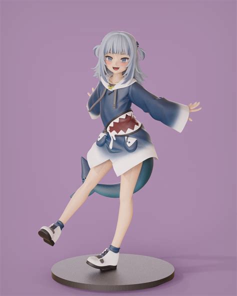 Gawr Gura figure (3DCG) : r/Hololive