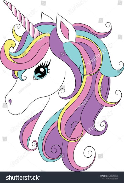 1,227 Unicorn Head Clipart Images, Stock Photos & Vectors | Shutterstock