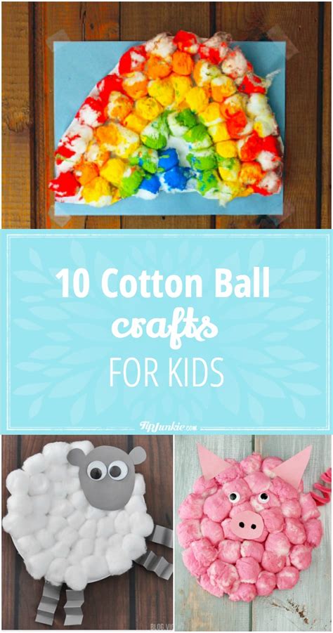 10 Cotton Ball Crafts for Kids – Tip Junkie