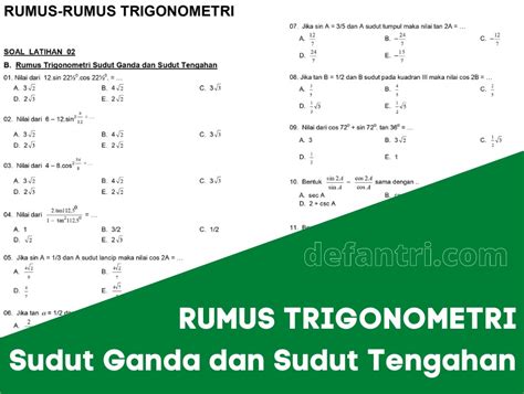 Cara Mudah Memahami Rumus Trigonometri Sudut Ganda Sa - vrogue.co