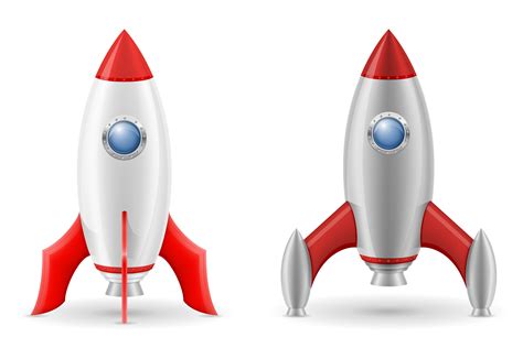 space rocket retro spaceship vector illustration 516010 Vector Art at Vecteezy