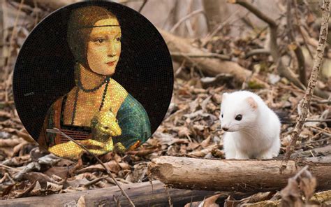 The Lady With An Ermine Ferret Pet Italian Painting By Leonardo Da Vinci Repro Music & Movie ...