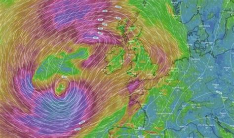 UK storm warning: Tornado threat as hurricane-force winds lash Britain ...