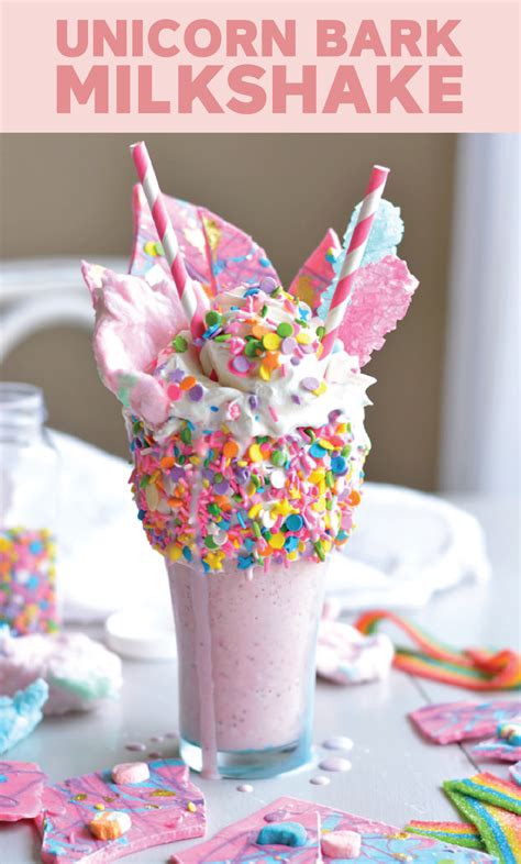 Unicorn Bark Milkshake - bethcakes | Recipe | Unicorn desserts, Unicorn ...