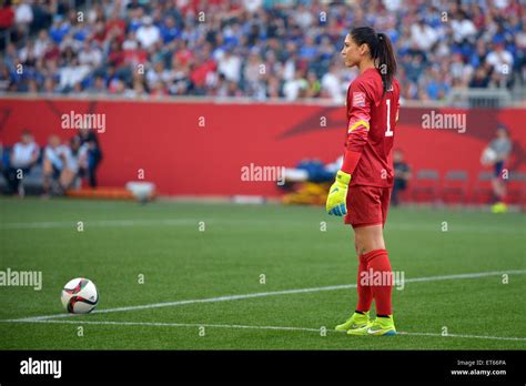 Hope SOLO during the FIFA Women's World Cup Canada 2015 match between USA and Australia Stock ...