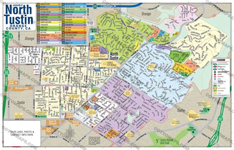 North Tustin Map, Orange County, CA – Otto Maps