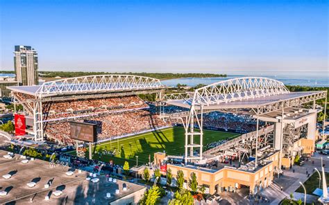 Download wallpapers BMO Field, HDR, canadian football stadium, Toronto ...