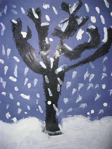 Adventures in Art: Winter Tree Silhouettes