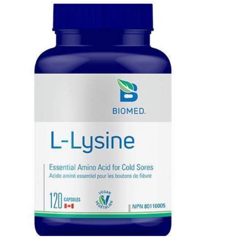 L-Lysine Essential Amino Acid (120 caps) by BioMed - Natural Healing House