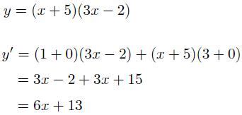 Product Rule - Calculus