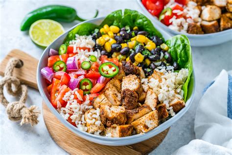 BBQ Chicken Burrito Bowls for Clean Eating Meal Prep | Clean Food Crush