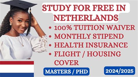 €30,000 Full Scholarships For International Students // 2 Universities in Netherlands // APPLY ...