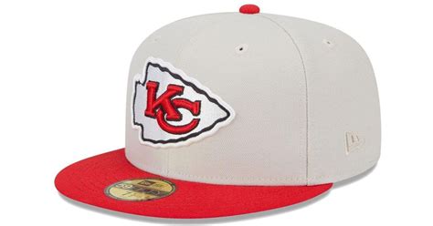 KTZ Khaki, Red Kansas City Chiefs Super Bowl Champions Patch 59fifty Fitted Hat in White for Men ...