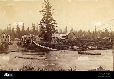 . 547 Suspension footbridge across the Skykomish River at Sultan ...