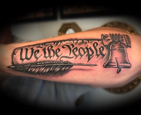 140 Patriotic We The People Tattoo Designs with Meaning and Ideas – Body Art Guru