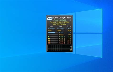 Cpu Monitor Desktop Gadgets For Windows 11 Windows 10 And Windows 8 1 ...