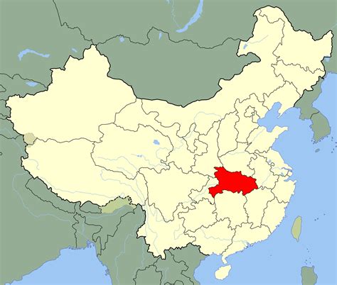 China Hubei Location Map • Mapsof.net