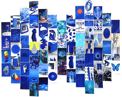 Buy MBR FORCE Blue Wall Collage Kit Aesthetic Pictures 70 Pcs Picture ...
