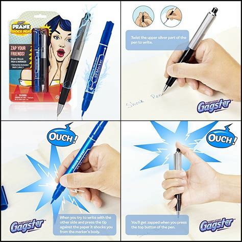 Shock Pen and Marker Prank Set 2-in-1 Funny Pens for april fools - Pack of 2 #Gagster | Pens and ...