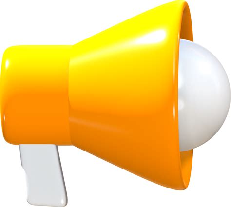 Megaphone 3D icon. 14577331 PNG