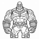 Muscle Thanos coloring page  Download Print Or Color Online For Free sketch template
