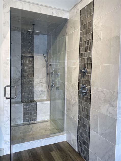 Custom Shower | Bathroom remodel tile, Bathroom remodel designs ...