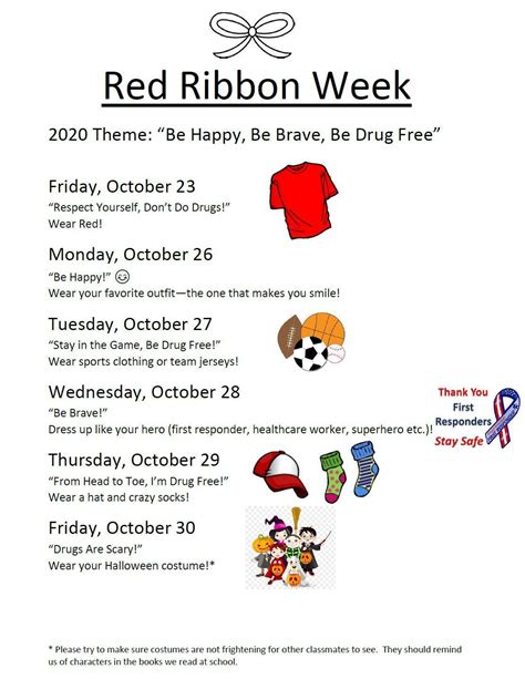 Red Ribbon Week October 23rd - October 30th | Castle Rock Elementary