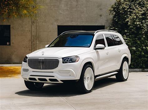 Mercedes-Maybach GLS 600 Trims All Wrapped In Pearl White And Fitted On 24” | Mercedes-Benz ...