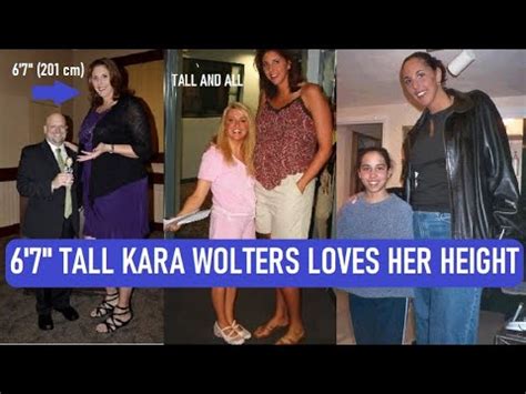 6'7" Tall Woman Kara Wolters Loves Her Height! - YouTube