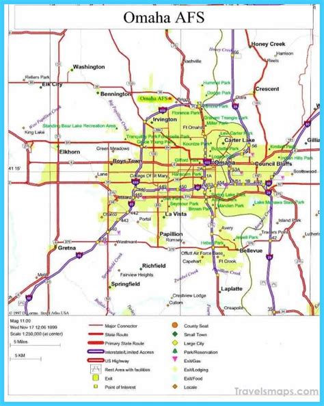 Map of Omaha Nebraska - TravelsMaps.Com