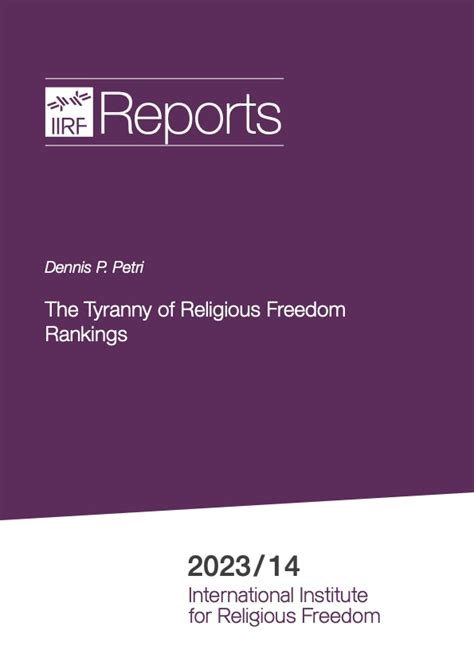 The Tyranny of Religious Freedom Rankings | IIRF