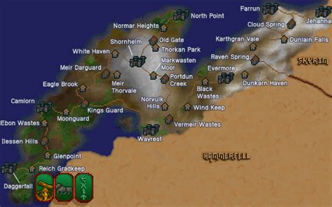 Daggerfall Map Compared To Skyrim