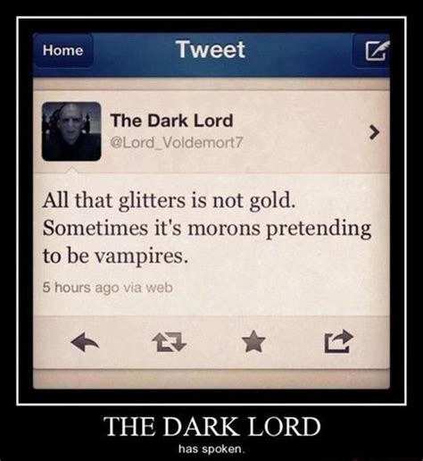 Who knows? - The Dark Lord has spoken.