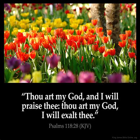 Psalms 118:28 Inspirational Image