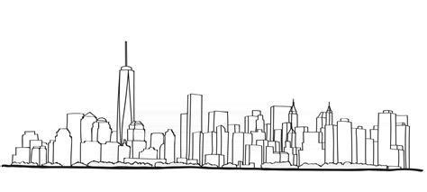 boceto a mano alzada del horizonte de la ciudad de nueva york. 2929460 Vector en Vecteezy