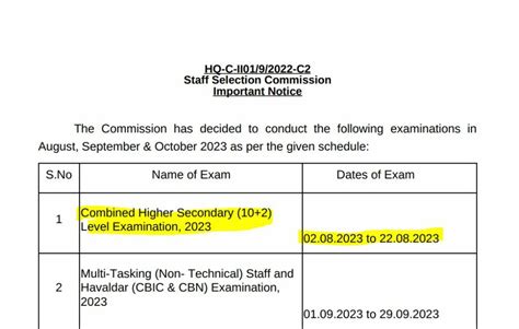 SSC CHSL Recruitment Notification 2023