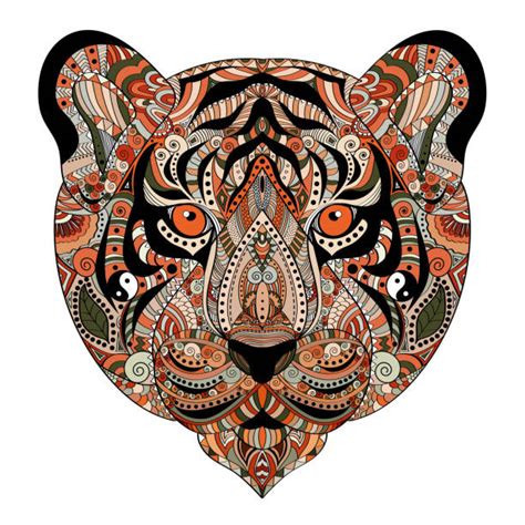 110+ Tiger Zentangle Stock Illustrations, Royalty-Free Vector Graphics ...