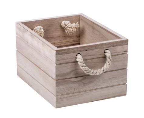 Natural Wooden Crate Small from Storage Box