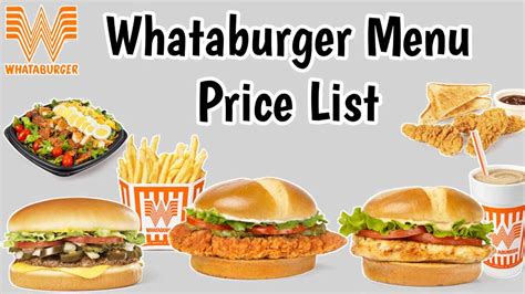 Whataburger Menu Price List 2024 USA [UPDATED]