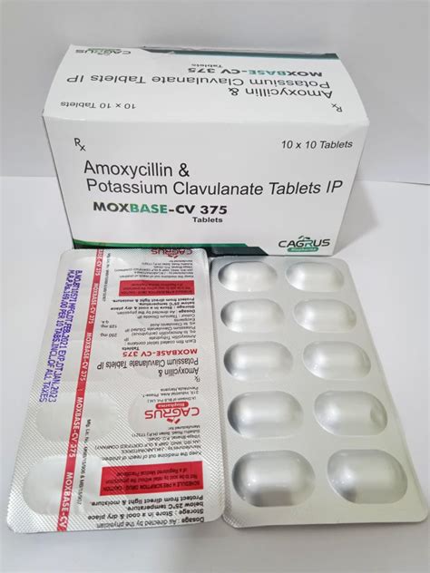 Amoxycillin 250Mg + Clavulanic Acid 125Mg Tablets Manufacturer ...