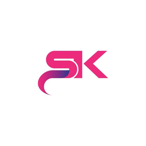 Letter SK, S K vector logo free template Free Vector 10517788 Vector Art at Vecteezy