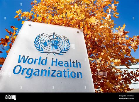 World health organization logo hi-res stock photography and images - Alamy