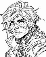 Borderlands Coloring Pages sketch template