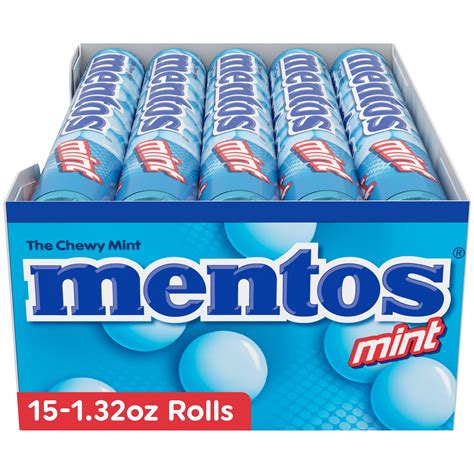 Mentos The Chewy Mint Candy, 1.32 oz, 15 Pack Box - Walmart.com