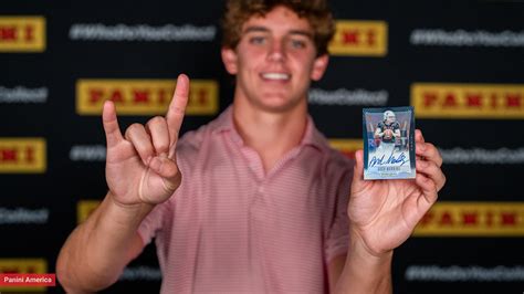 Univ. of Texas QB Arch Manning picks Panini America for first NIL deal