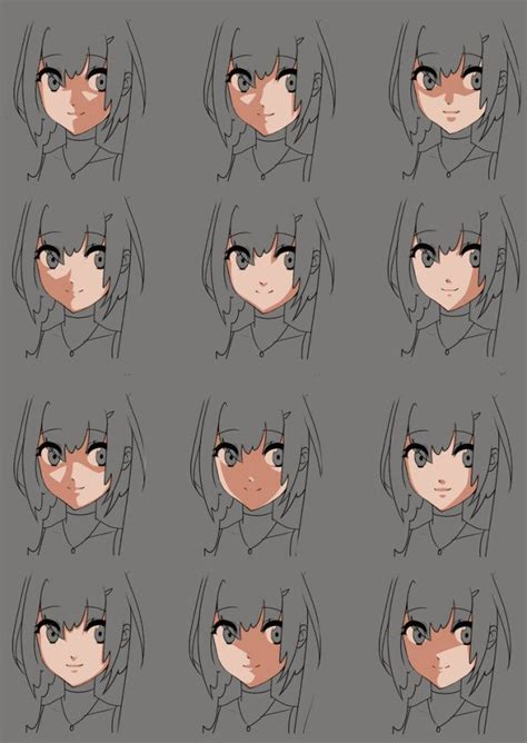 Anime face shading practice by momodesuuu | Anime art tutorial, Shadow ...