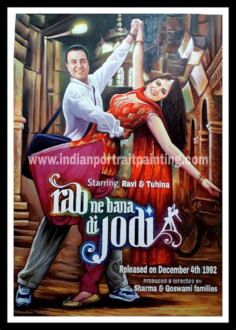 Custom bollywood movie posters - Oil Canvas portrait