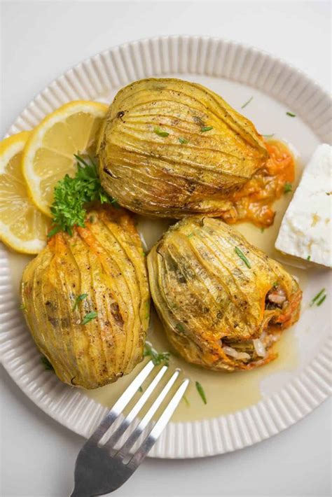 Stuffed Zucchini Flowers (baked) - Real Greek Recipes