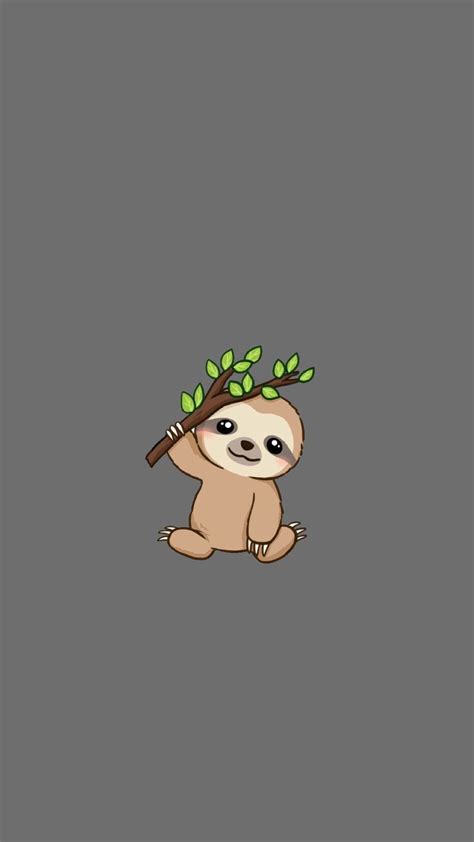 sloth wallpaper | Cute cartoon wallpapers, Cute drawings, Cute small ...